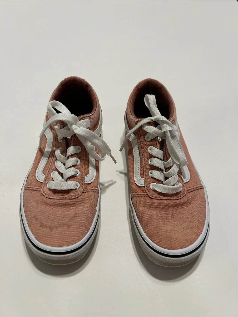 Vans youth Missy sneakers mauve pink size 2 canvas skater shoes